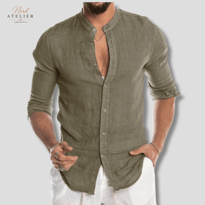 Zoltan | Herre Sommer Linen Skjorte