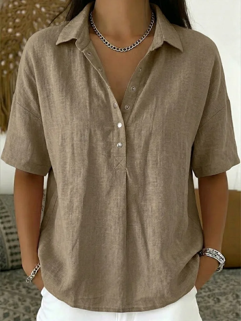 TESSA™ | AFSLAPPET HVERDAGSBLUSE