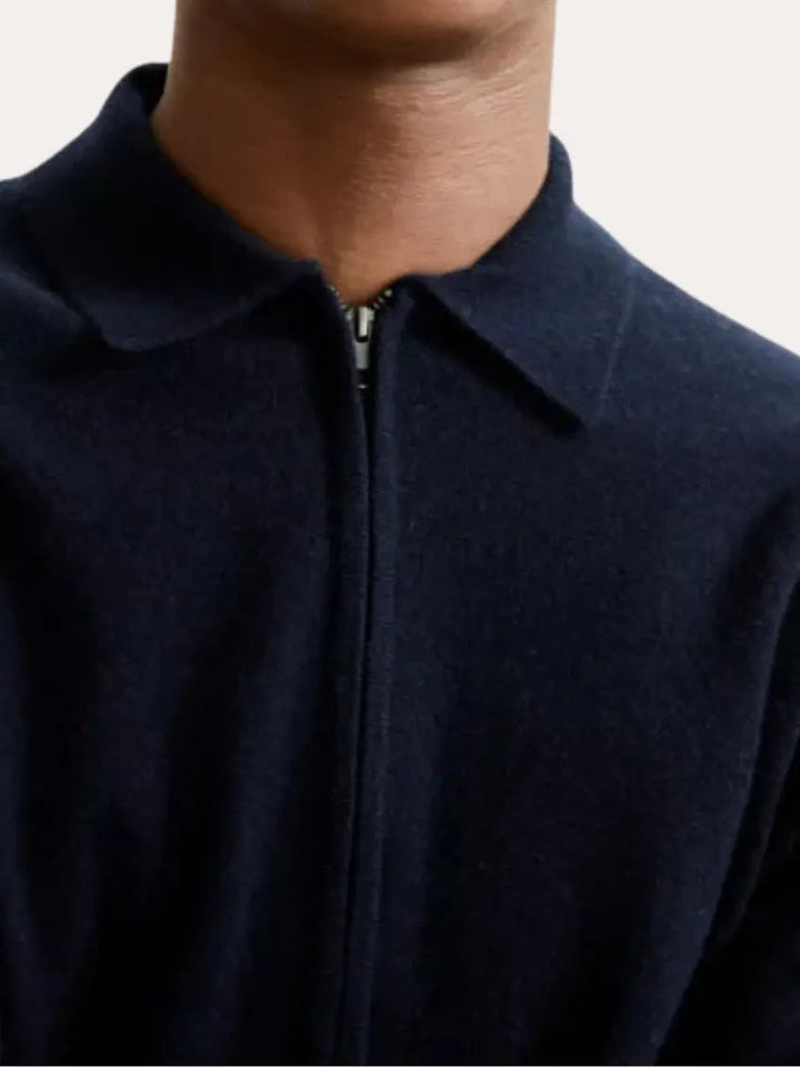 Cashmere Jakke Marineblå