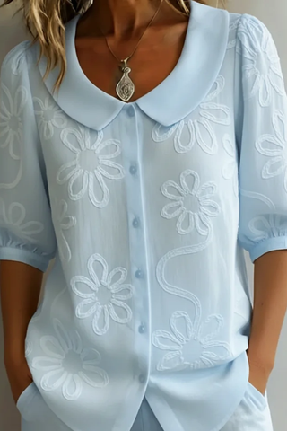 Elegant Blomst-bluse