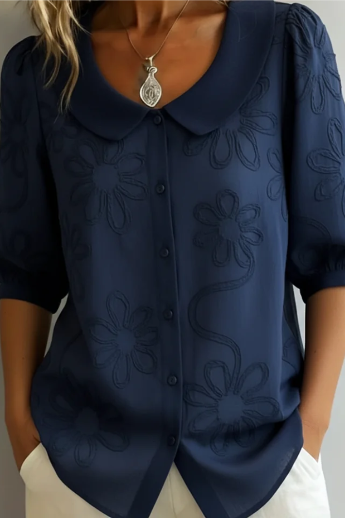Elegant Blomst-bluse
