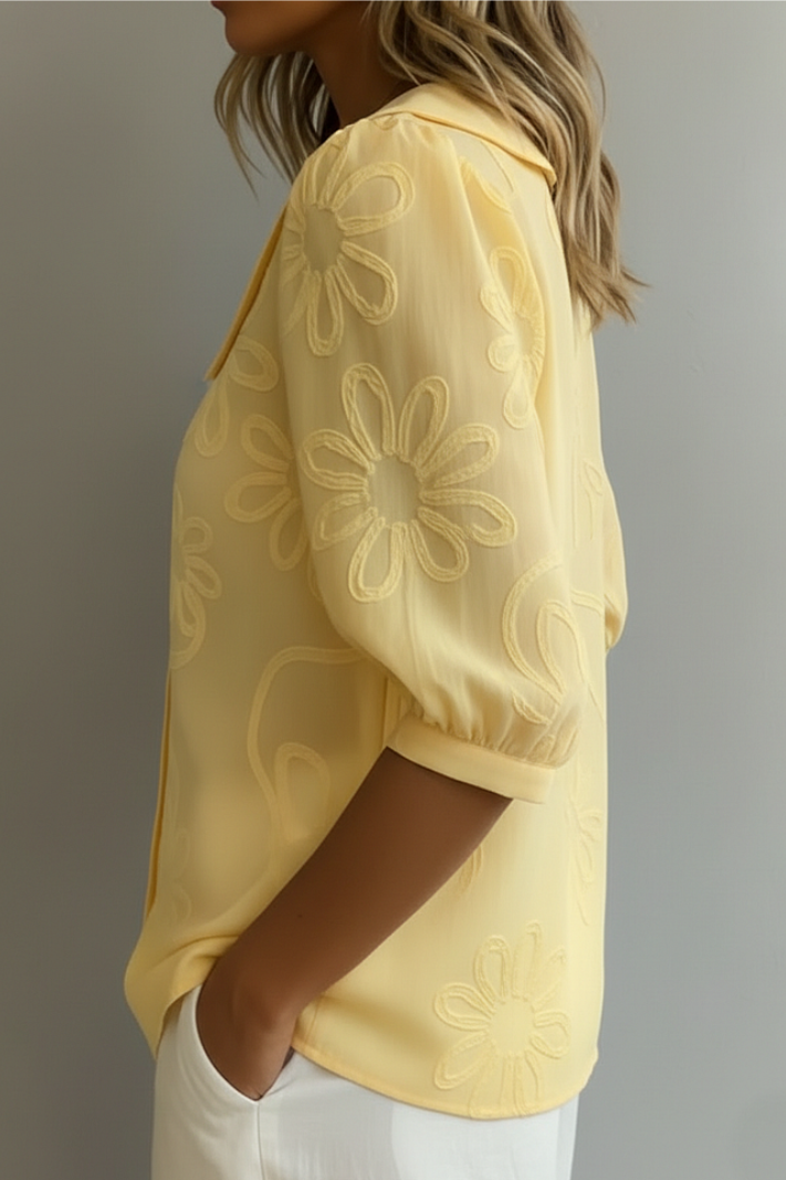 Elegant Blomst-bluse